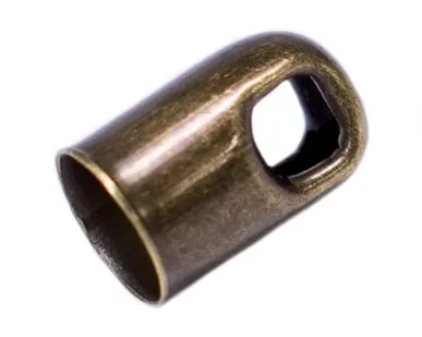 фото Концевик металл с отверстием 7 х 4 мм (8 х 5 мм) (бронза)
