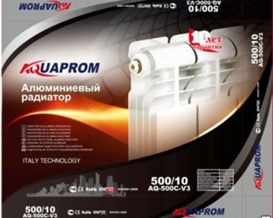 фото Радиатор отопления Аквапром BI 350x80x80