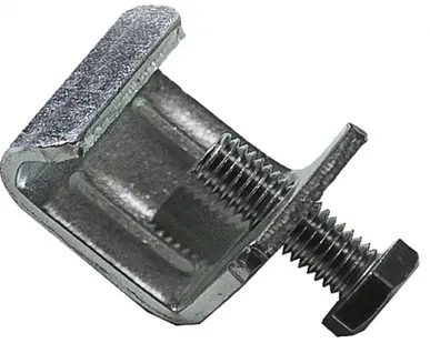 фото Скоба зажимная с болтом оцинкованная