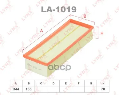 фото Фильтр Воздушный LYNXauto арт. LA1019