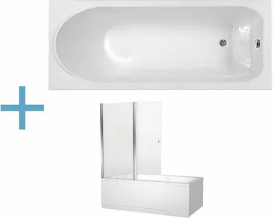 фото Акриловая ванна Aquanet West 170x70 (+ шторка Aquanet Alfa 4 NF6222-pivot)