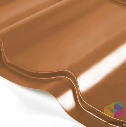 Фото №0 Металлочерепица полиэстр терракота