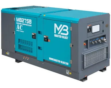фото Винтовой компрессор Master Blast MB275B+AC (дизельный с осушителем)