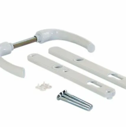 Фото №0 Гарнитур нажимной HOPPE Tokyo со сплошной накладкой (24 мм), белый