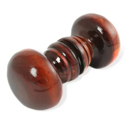 Фото №0 Ручка-кнопка Классика лак темный деревянная