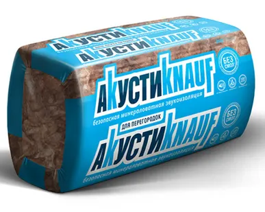 фото Утеплитель АкустиКНАУФ 50х610х1230мм 16шт 12м2 0,6м3 KNAUF INSULATION плита