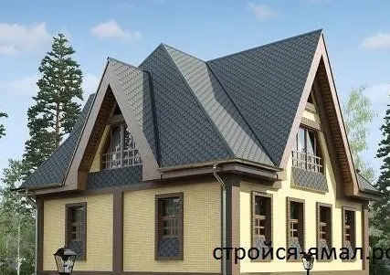 Фото №0 Каркасный дом 134.4 м2 двухэтажный