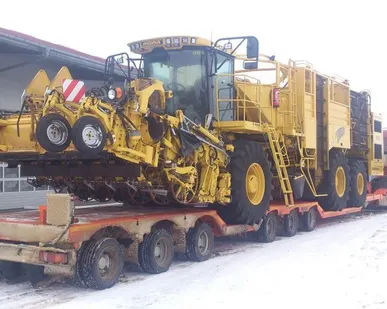фото Аренда трала для перевозки эксковатора