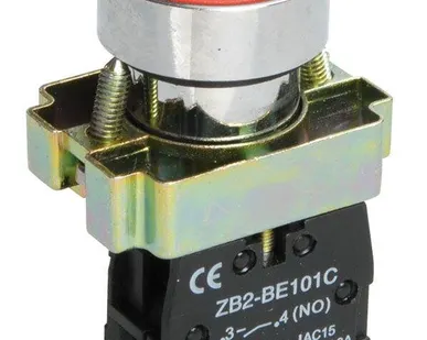 фото Кнопка LAY5-BA41 без подсветки красн. 1з ИЭК BBT60-BA-K04