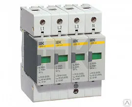 фото Разрядник ОПС1-C 4Р In=20kA Un=400B Im=40kA (MOP20-4-C/MOP10-4-C) ИЭК
