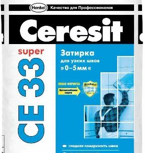 фото Затирка "ЦЕРЕЗИТ/Ceresit СЕ 33" все цвета, фасовка от 2кг до 25кг