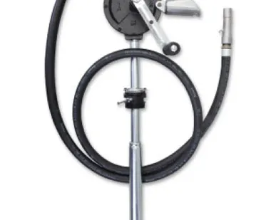 фото Роторный насос с рукавом для бензина, ДТ и растворителей, для бочек 50-205