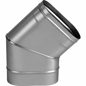 фото Отвод 30° 100х200 по узкой стороне, AISI 321 0,5мм (Вулкан)