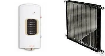 Фото №0 Система солнечного нагрева воды, 80 литров