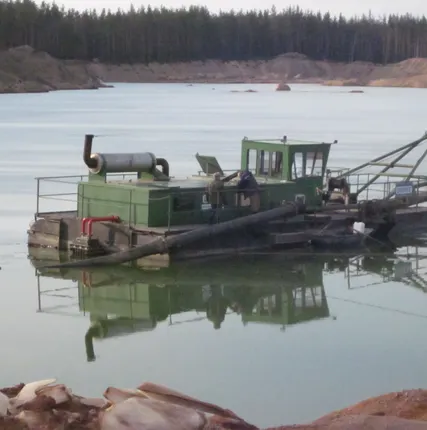 Фото №2 Земснаряд Doepke, для добычи песка и гравия. Аренда земснарядов.