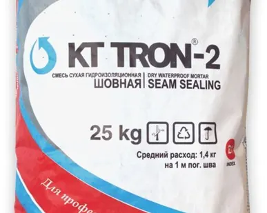 фото КТтрон 2 для герметизации швов, трещин, примыканий вводов коммуникаций.