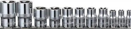 Фото №0 55286 910614 Набор торц. головок внешн. TORX®, Е-профиль на рельсе Ombra