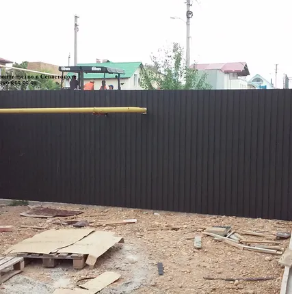 Фото №1 Строительство заборов от фундамента до ворот