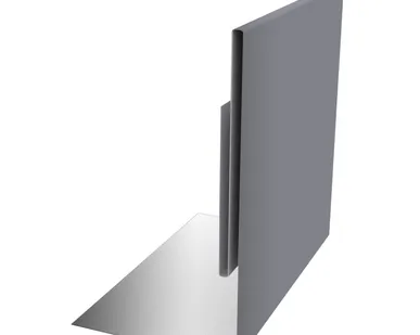 фото Планка приемная оконная 0,5 Satin с пленкой RAL 7004 сигнальный серый