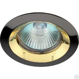 фото Светильник ЭРА KL29 А GU/G литой пов. «тарелка» MR16, 12V/220V, 50W черный