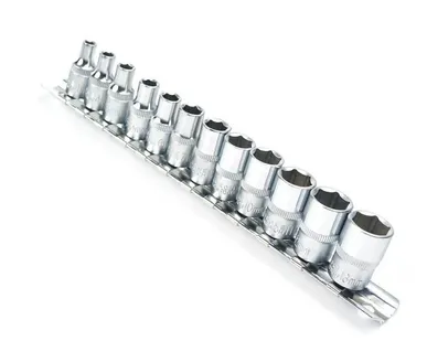 фото Набор головок 1/4" на планке WP Cr-V, шестигран., 12 шт