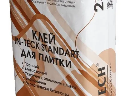 фото Клей для плитки IN-TECK STANDART, 25кг