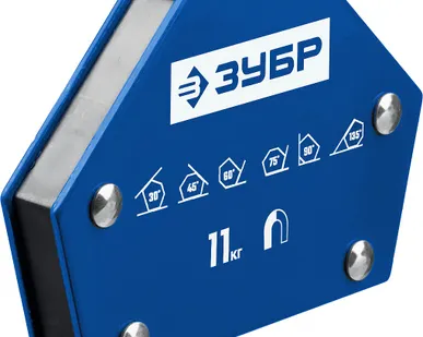 фото Магнитный угольник для сварочных работ усилие до 11 кг Зубр УМ-6 40055-11