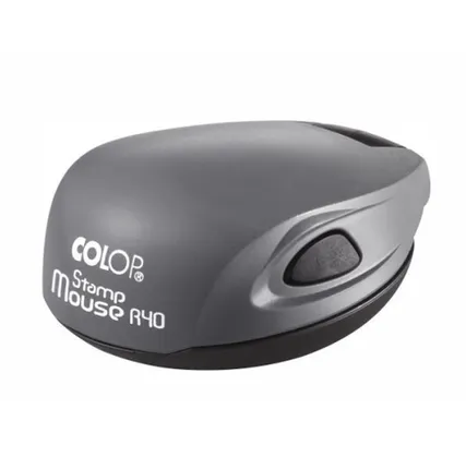 Фото №0 Печати-С COLOP Stamp Mouse R40 Оснастка для печати диам. 41,6 мм (Серый, Синий)