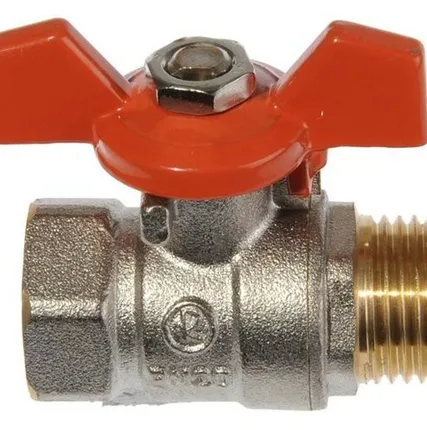 Фото №0 Кран шаровый 1/2 в/н бант MP-У