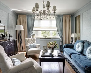 фото Шторы в современном классическом стиле