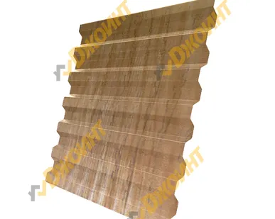 фото Профнастил С-21 0,5 Printech двухсторонний Aspen 3D (Осина 3D wood)