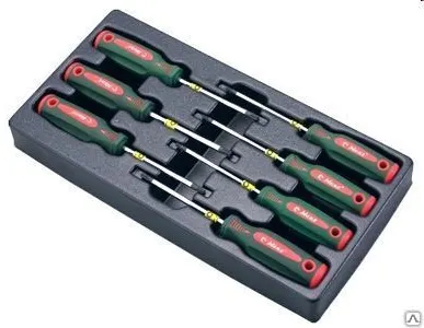 фото TT-18 Ложемент отвертки TORX с отверстием,7шт, HANS