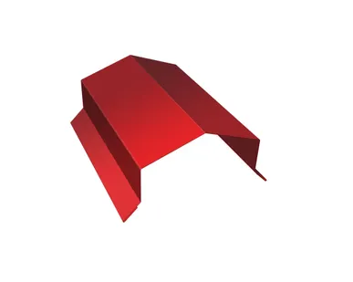 фото Парапетная крышка угольная 150мм 0,45 PE с пленкой RAL 3003 рубиново-красный