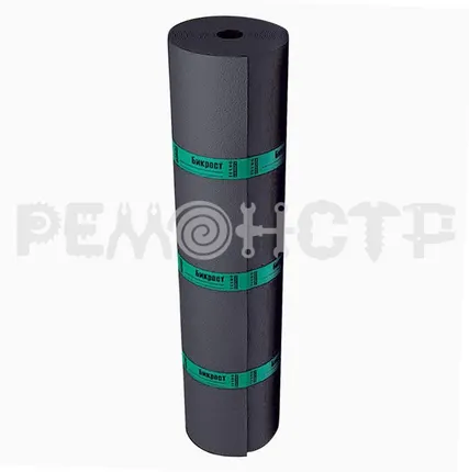 Фото №0 Бикрост ХКП стеклохолст гранулят серый 4 кг/м2 (1*10м, 10м2) рулон (1/25) П