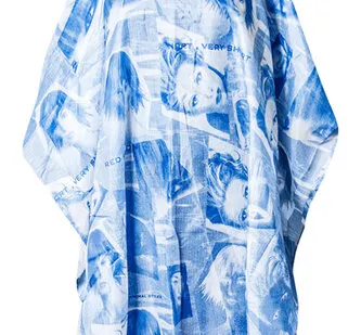 фото Накидка парикмахерская "Фотографии" синяя Harizma