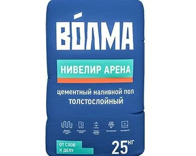 фото Наливной пол Волма Нивелир Арена цементный 25кг