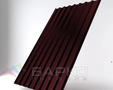 фото Профлист НС-20 - 1150 мм (1100 мм) 00000691/7 Коричнево-красный RAL 3011 Полиэстер 0.7