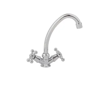 фото Смеситель Arco 11684 кухня, маховик крест, пластик