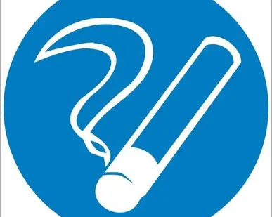 фото Знак М15 «Курить здесь» (металл)