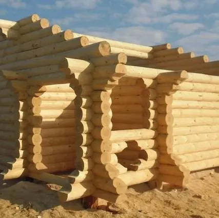 Фото №0 Сруб бани из бревна под ключ