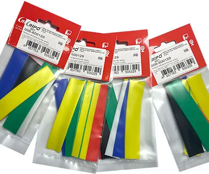 Фото №0 Набор термоусадочных трубок 7 цветов по 10см. RIPO Plus 12.0 / 6.0 (1 упк.)