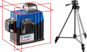 фото Нивелиры лазерные ″Крест-3D″, 360°, 3 перпендикулярные плоскости, со штативом Дальномер лазерный