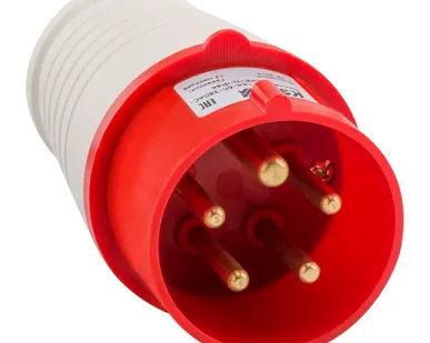 фото Вилка кабельная 025 32А 380AC 3P+PE+N 6ч IP44 КЭАЗ 222740
