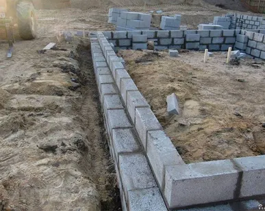 фото Кладка керамзитовых блоков