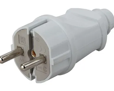 фото Вилка с заземл. прямая 16А бел. Vx2-W ЭРА Б0039673