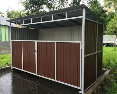 фото Павильоны для мусорных площадок