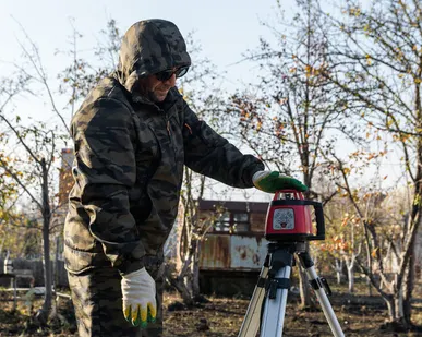 фото Планирование участка, выравнивание