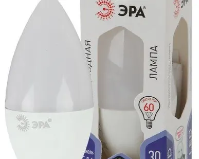 фото Лампа светодиодная B35-7W-860-E14 свеча 560лм ЭРА Б0031400