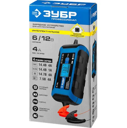 Фото №2 Зарядное устройство интеллектуальное 6/12 В ЗУ-120 Зубр 59300