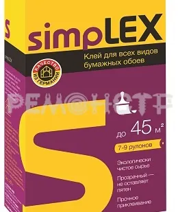 фото Клей обойный 0,25кг д/всех видов бумажных обоев SIMPLEX QUELYD  (12) П
